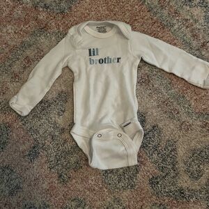 Gerber White 'Lil Brother' Bodysuit